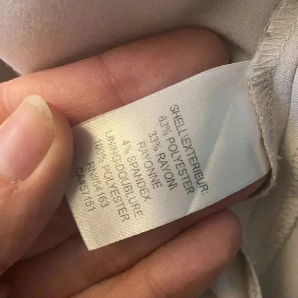 Andrew Marc Sheath Sleeveless Illusion Dress Black and Tan/Light Grey Size 8 - Picture 9 of 9